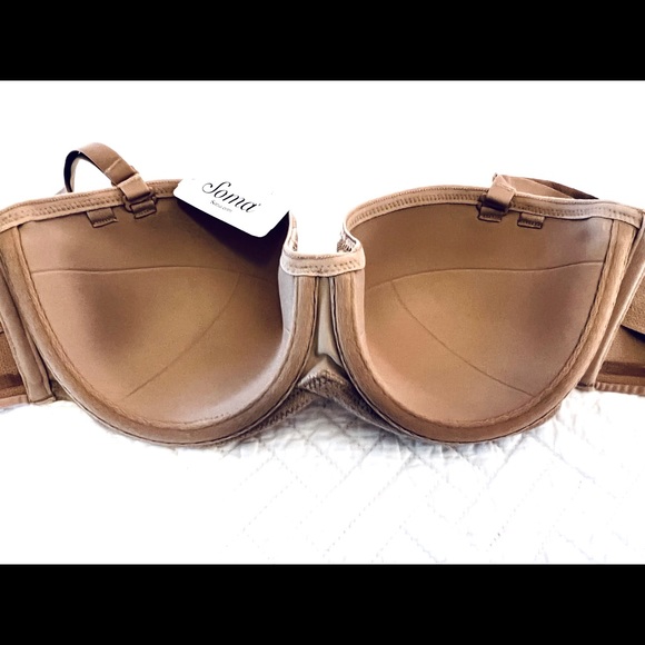 SOMA Stunning Support Strapless Convertible Bra Soft Tan 36C NWT - Picture 4 of 6